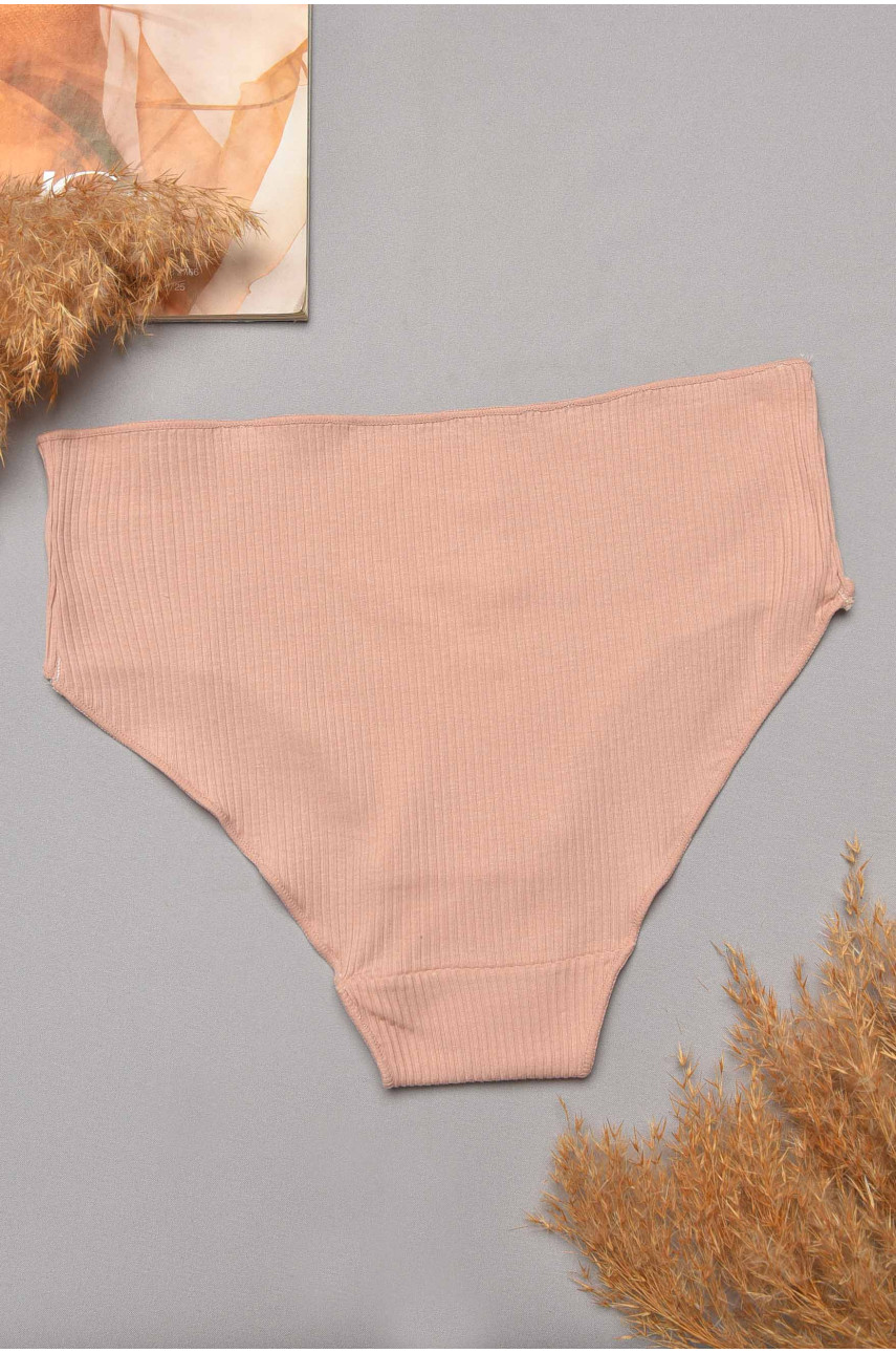 Трусы женские полубатальные бежевого цвета 57259 204792