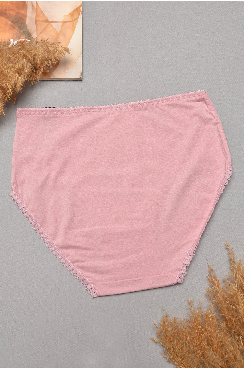 Трусы женские полубатальные розового цвета 70018 204796