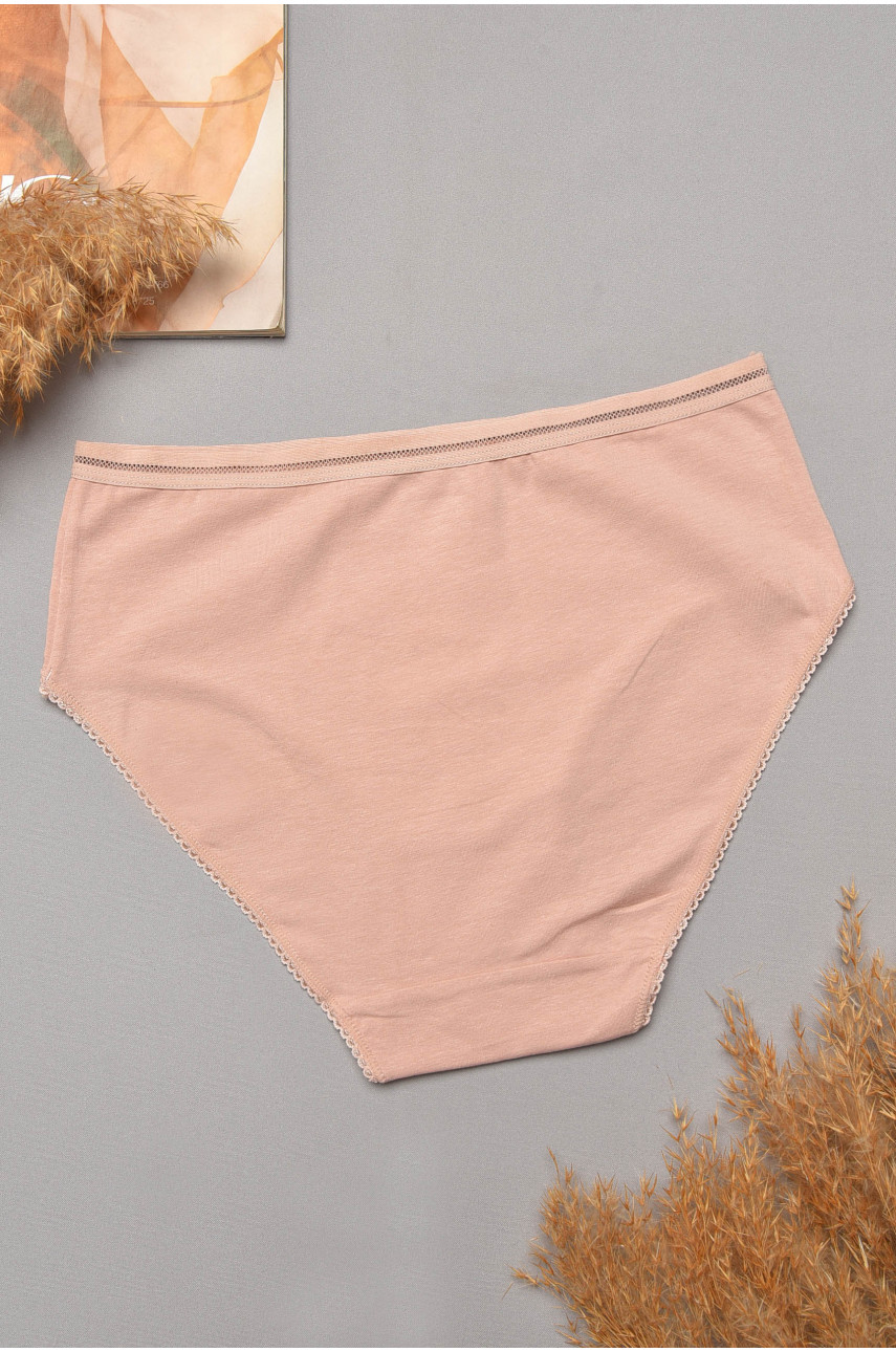 Трусы женские полубатальные светло-розового цвета 00774 204798