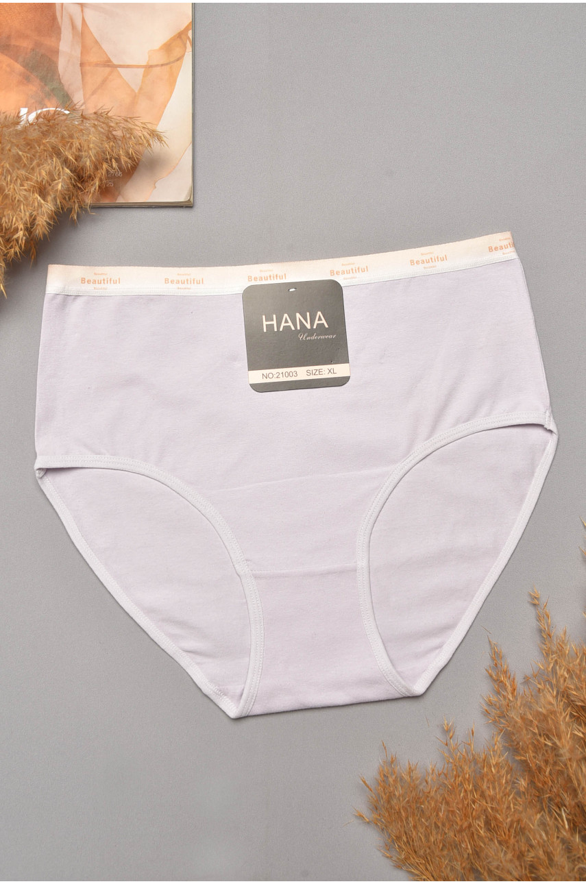 Трусы женские полубатальные светло-сиреневого цвета 21003 204802