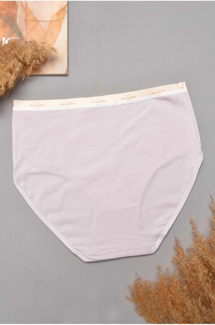Трусы женские полубатальные светло-сиреневого цвета 21003 204802