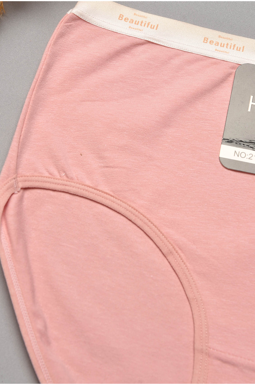 Трусы женские полубатальные светло-розового цвета 21003 204803