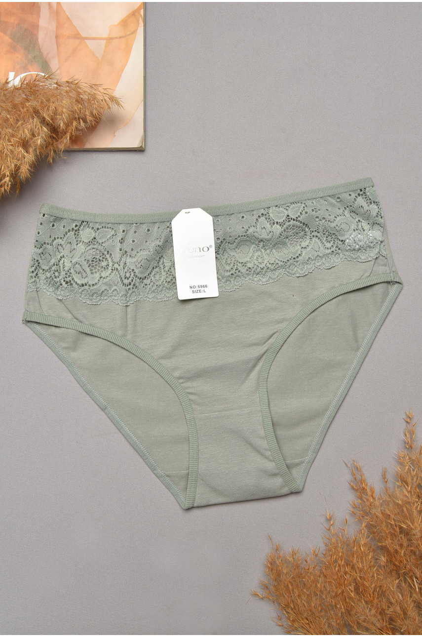 Трусы женские полубатальные мятного цвета 5966 204809