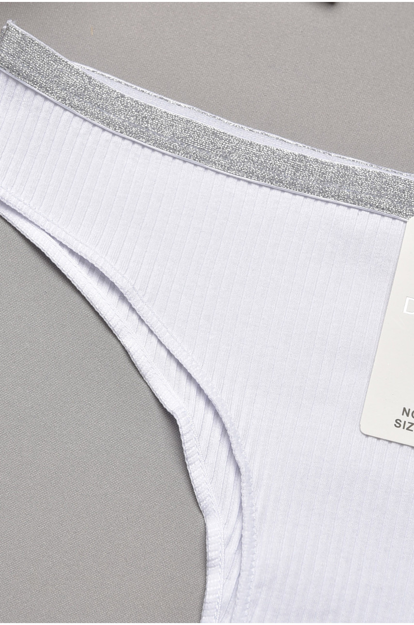 Трусы женские однотонные белого цвета 9715 204822