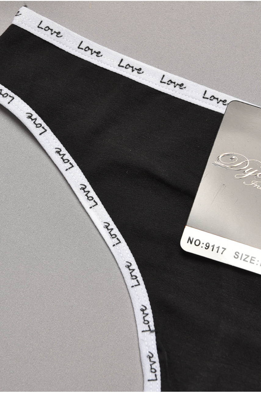 Стринги женские черного цвета 9117 204827