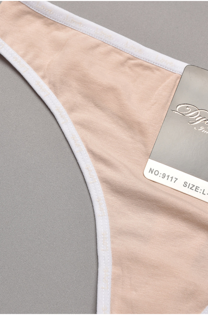 Стринги женские бежевого цвета 9117 204829