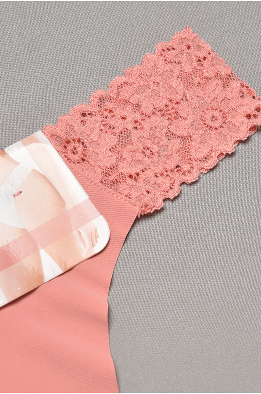 Стринги женские однотонные розового цвета 9628 204830