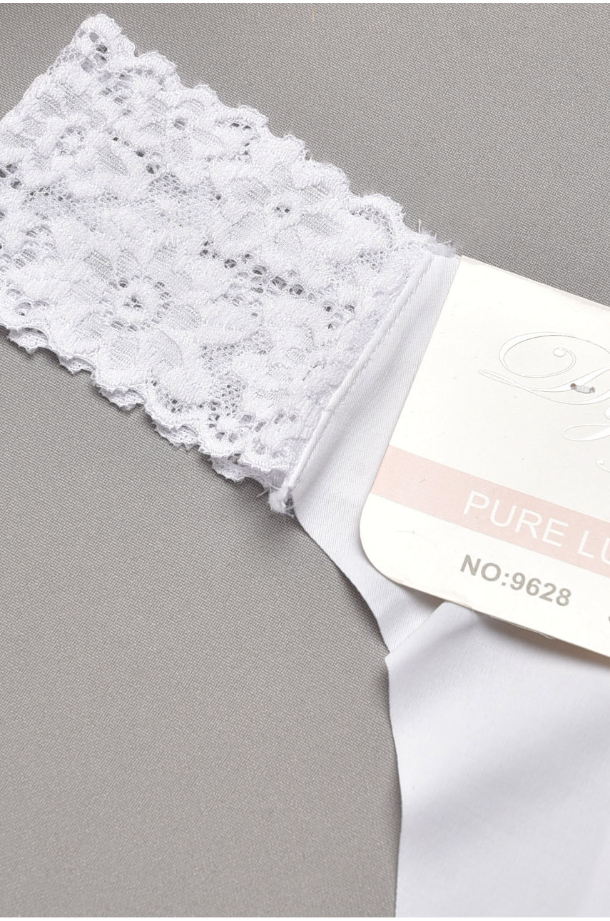 Стринги женские однотонные белого цвета 9628 204831 Стринги женские однотонные белого цвета 9628 204831