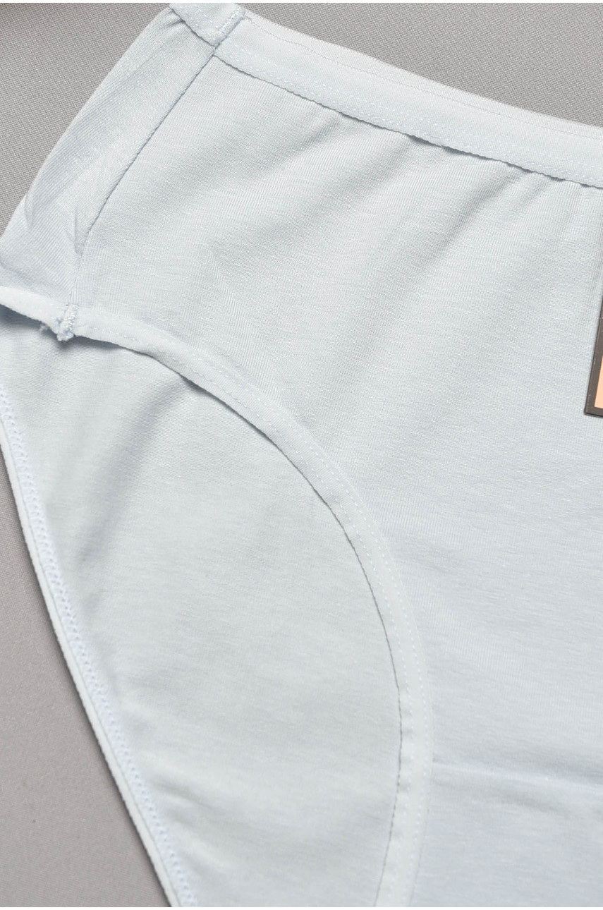 Труси жіночі напівбатальні блакитного кольору. 90066 204835