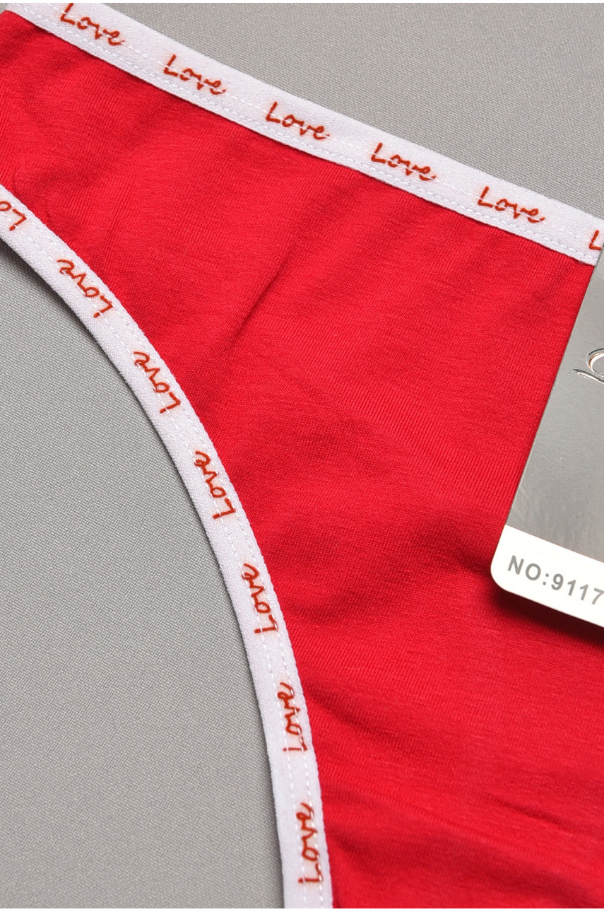 Стринги женские малинового цвета 9117 204837