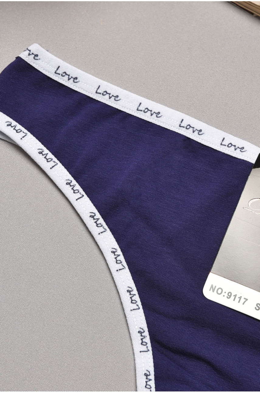 Стринги женские синего цвета 9117 204838