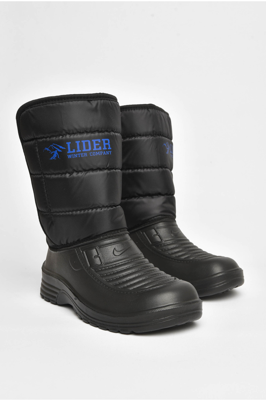 Дутики мужские пена на  меху черного цвета СМ-1 204871