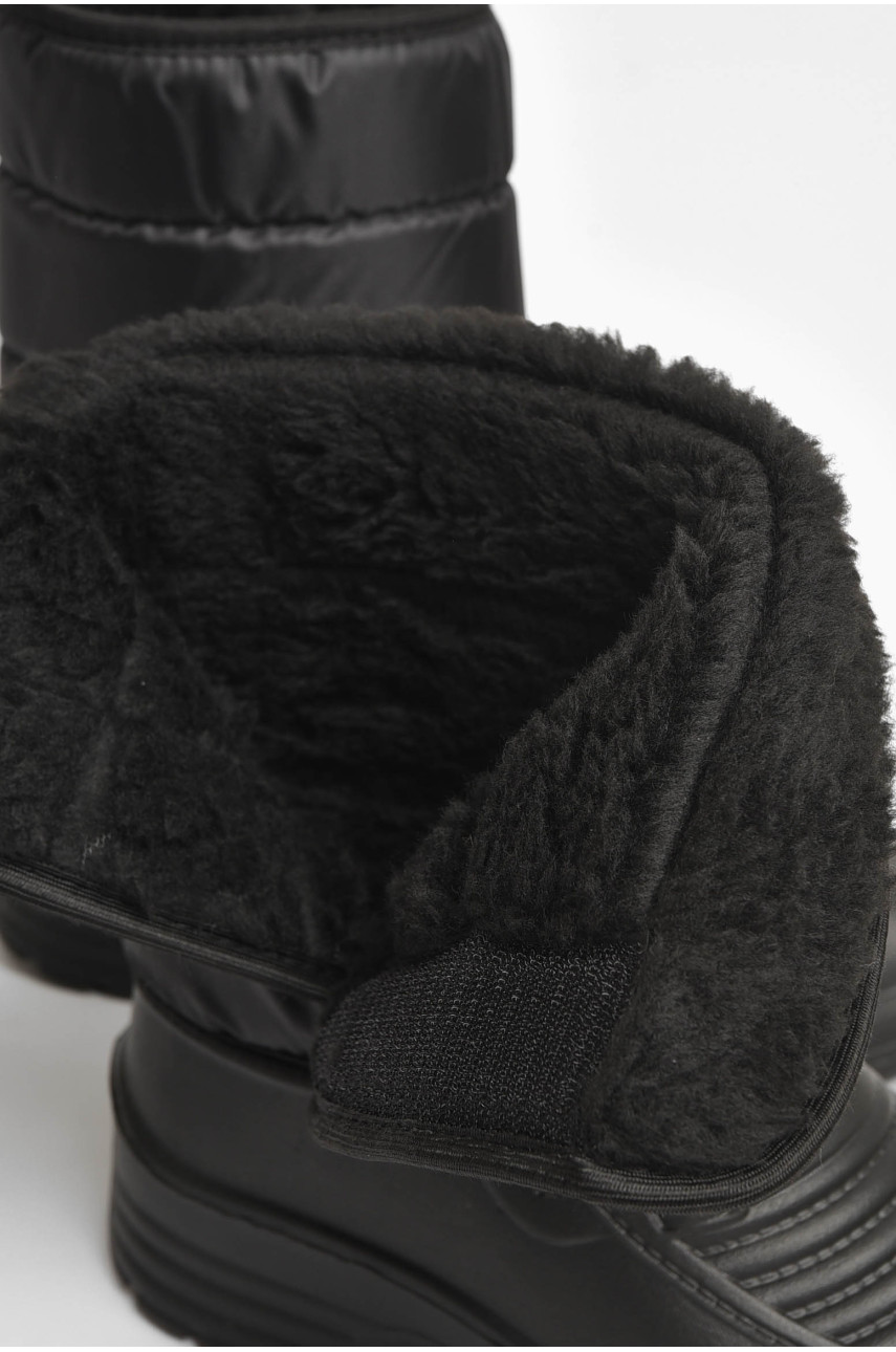 Дутики мужские пена на  меху черного цвета СМ-1 204871