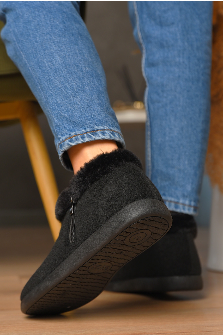 Бурки женские на меху чорного цвета ТА-202 204884