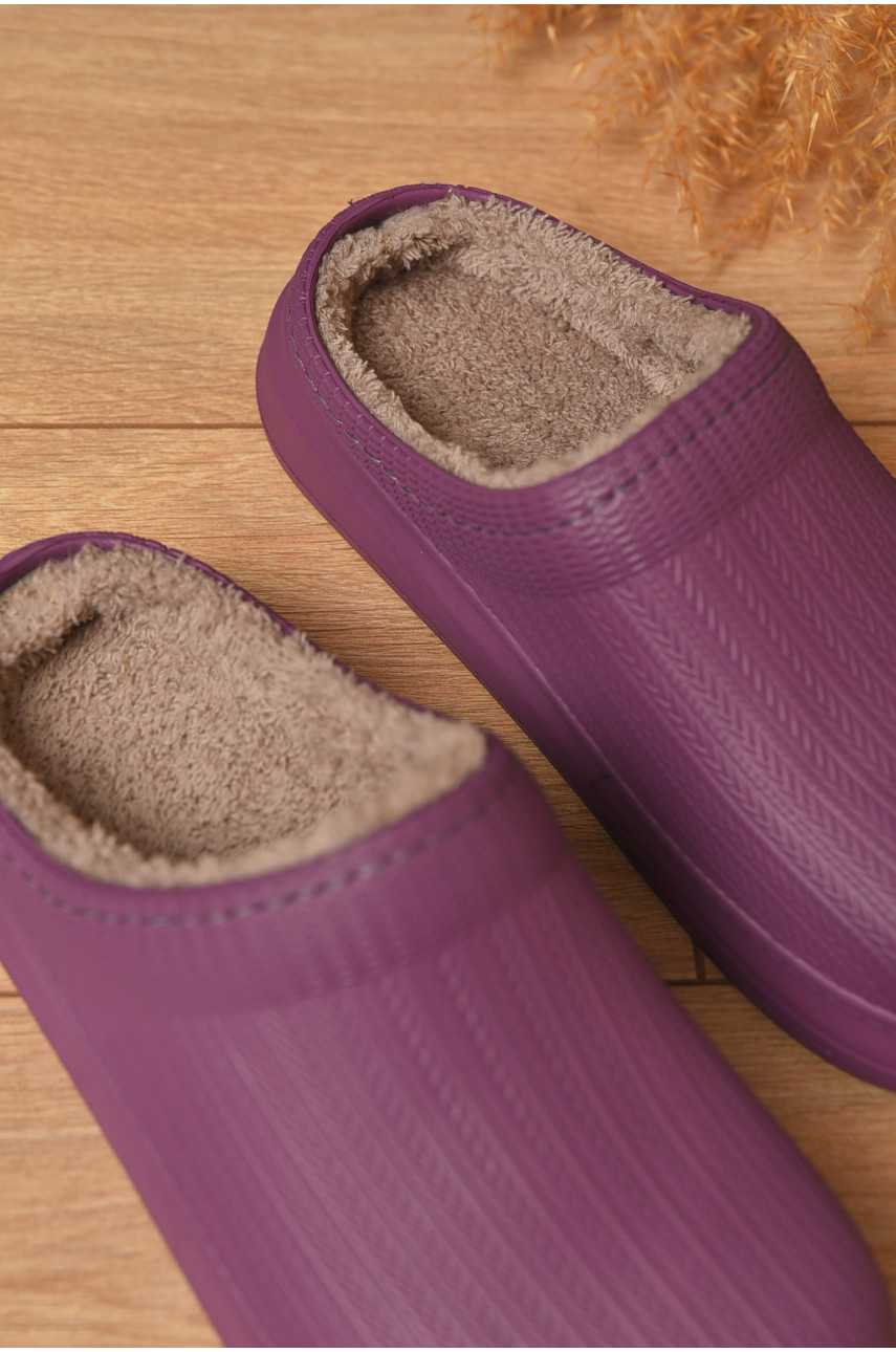 Галоши женские без задника утепленные бордового цвета С112 204894