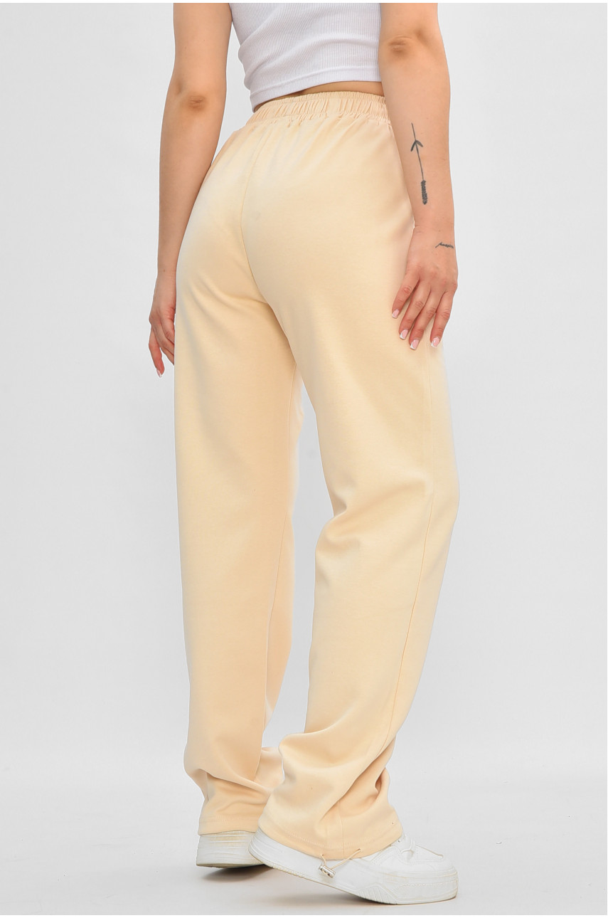 Спортивні штани жіночі темно-бежевого кольору 204903 Спортивні штани жіночі темно-бежевого кольору 204903