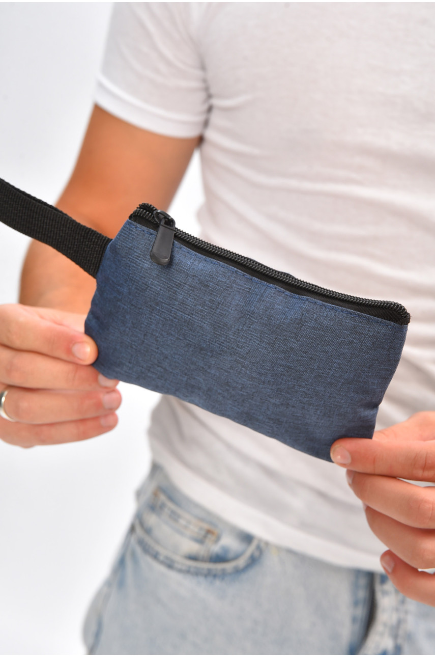 Рюкзак чоловічий спортивний 3в1 синього кольору з принтом 204939