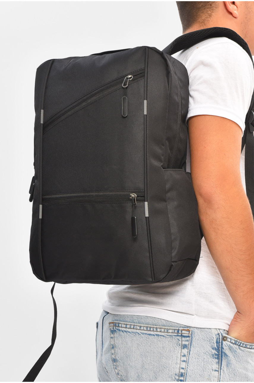 Рюкзак чоловічий спортивний 3в1 чорного кольору 204941