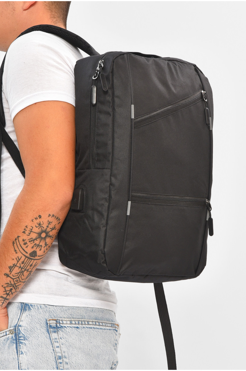 Рюкзак чоловічий спортивний чорного кольору 204942