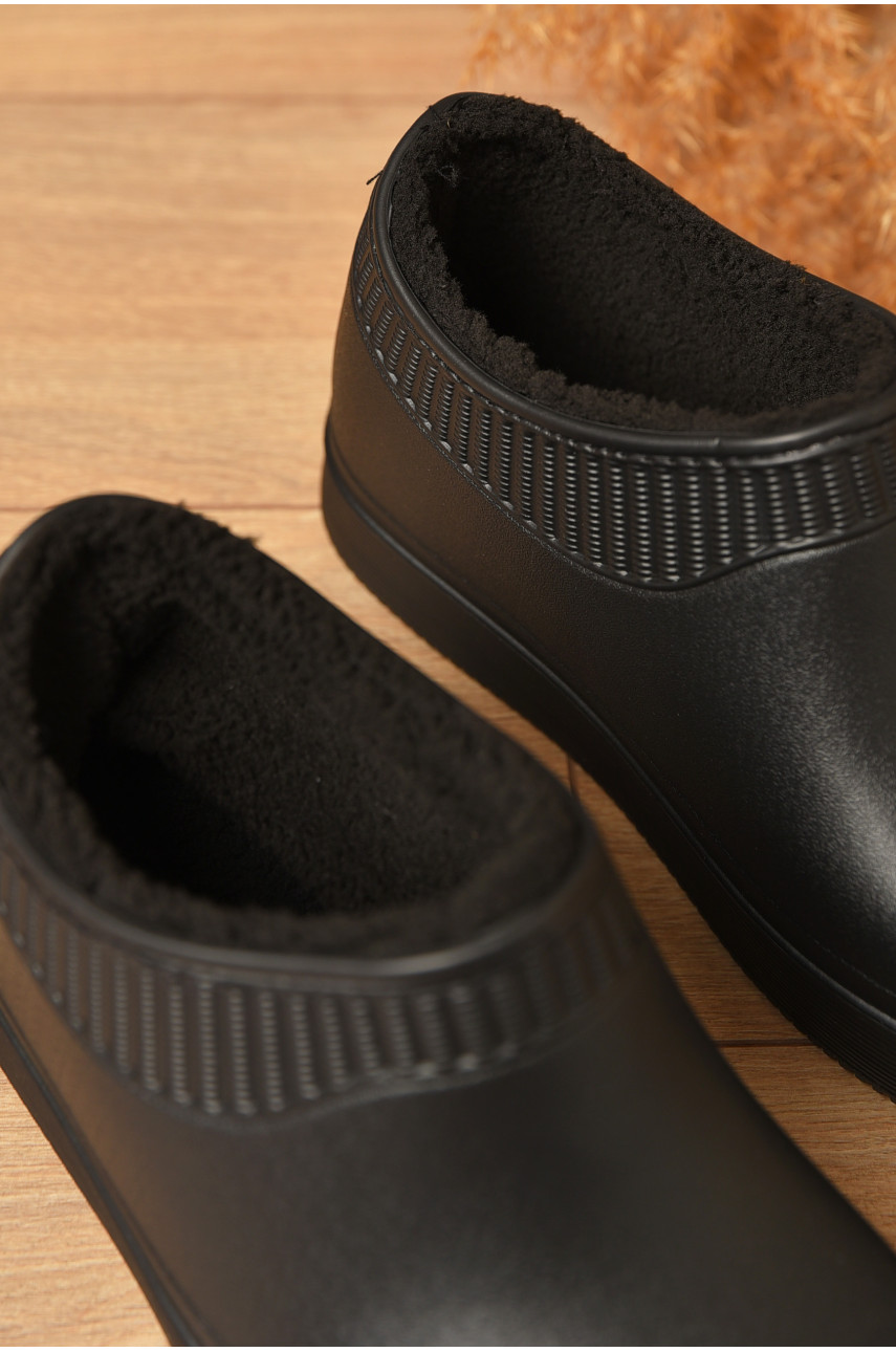 Калоші жіночі утеплені чорного кольору 630(10) 204945