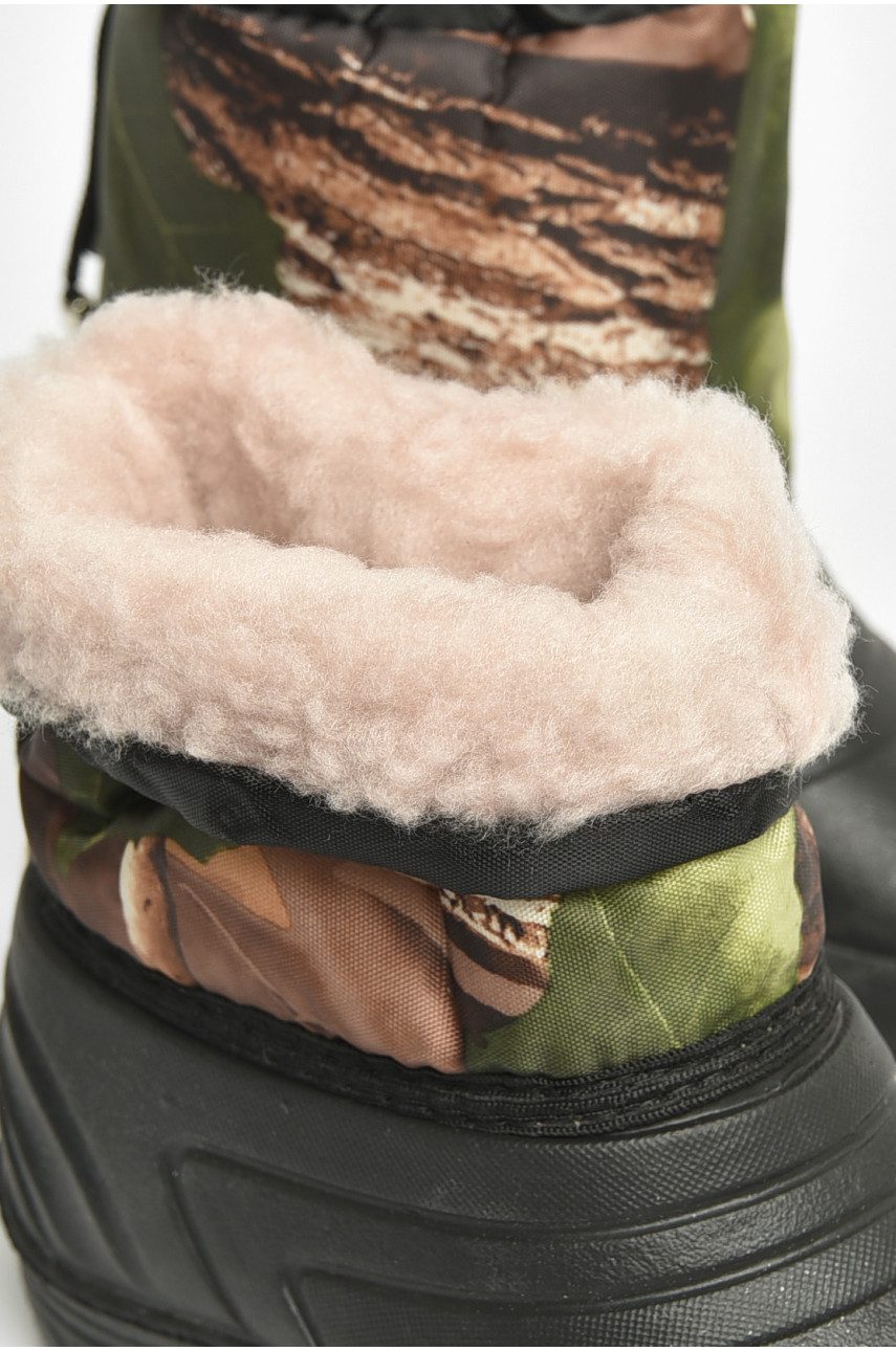 Дутики дитячі на хутрі чорного кольору Б-20 204963