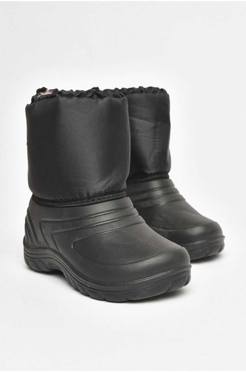 Дутики дитячі на хутрі чорного кольору Б-20 204965