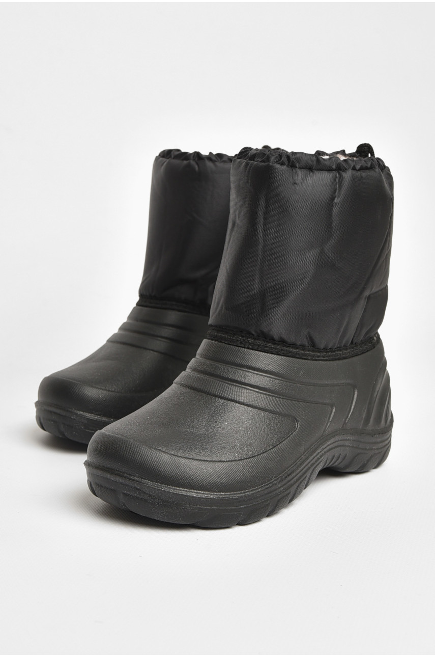 Дутики дитячі на хутрі чорного кольору Б-20 204965