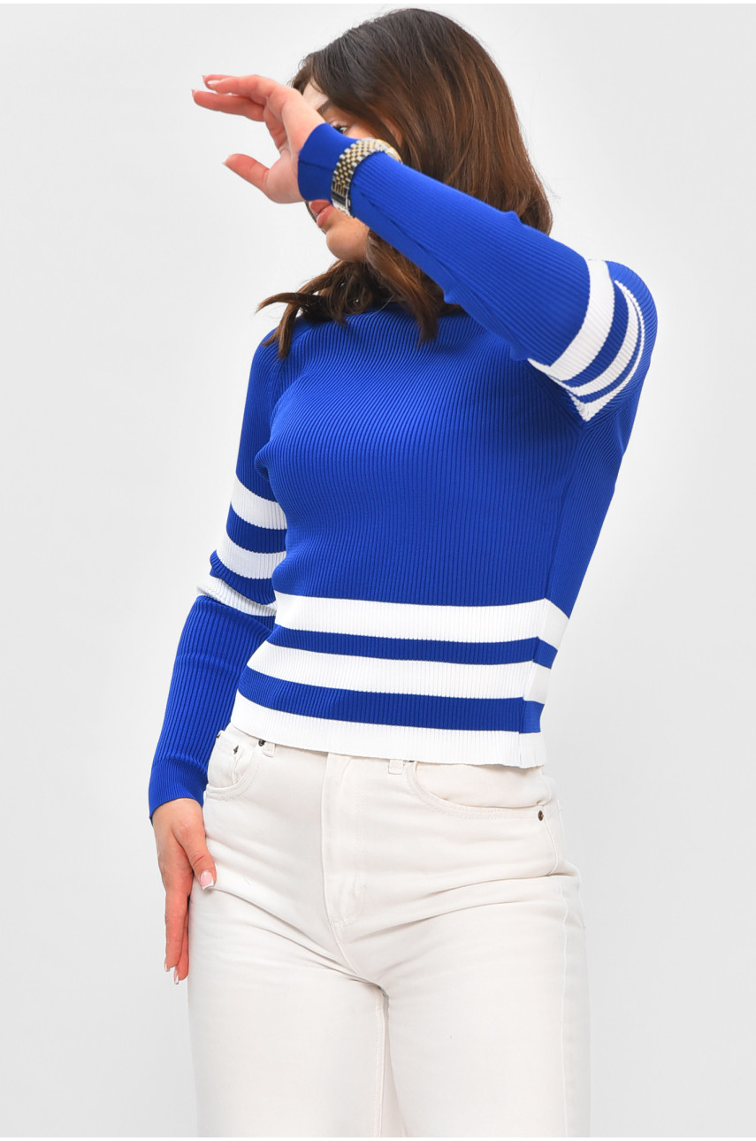 Гольф женский синего цвета с принтом 1881 204978