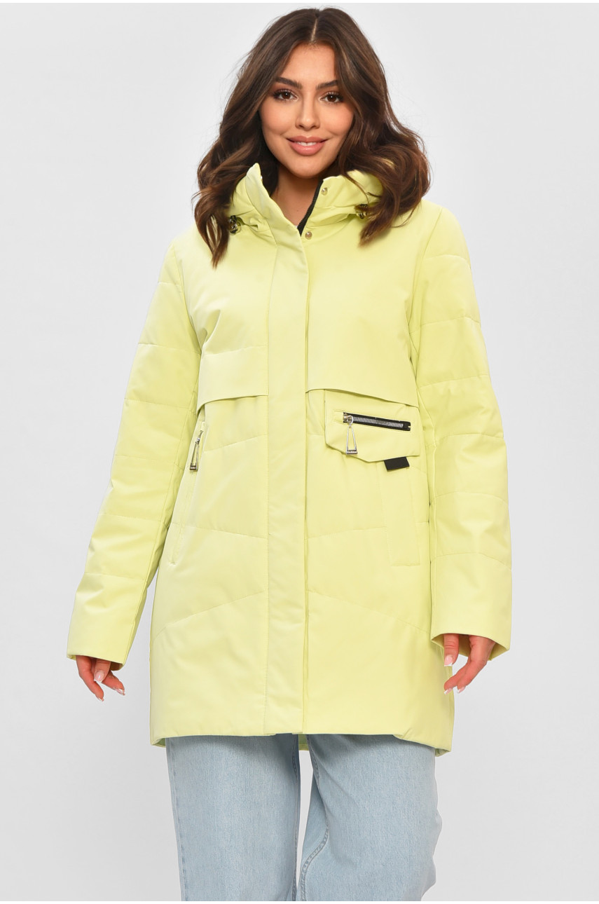Куртка жіноча демісезонна салатового кольору 2328 205000