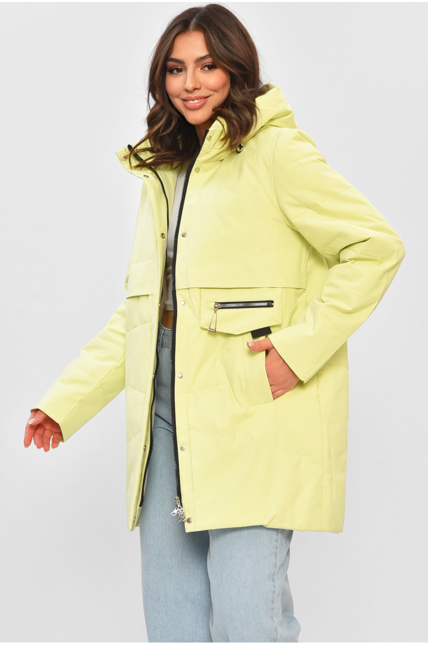 Куртка жіноча демісезонна салатового кольору 2328 205000