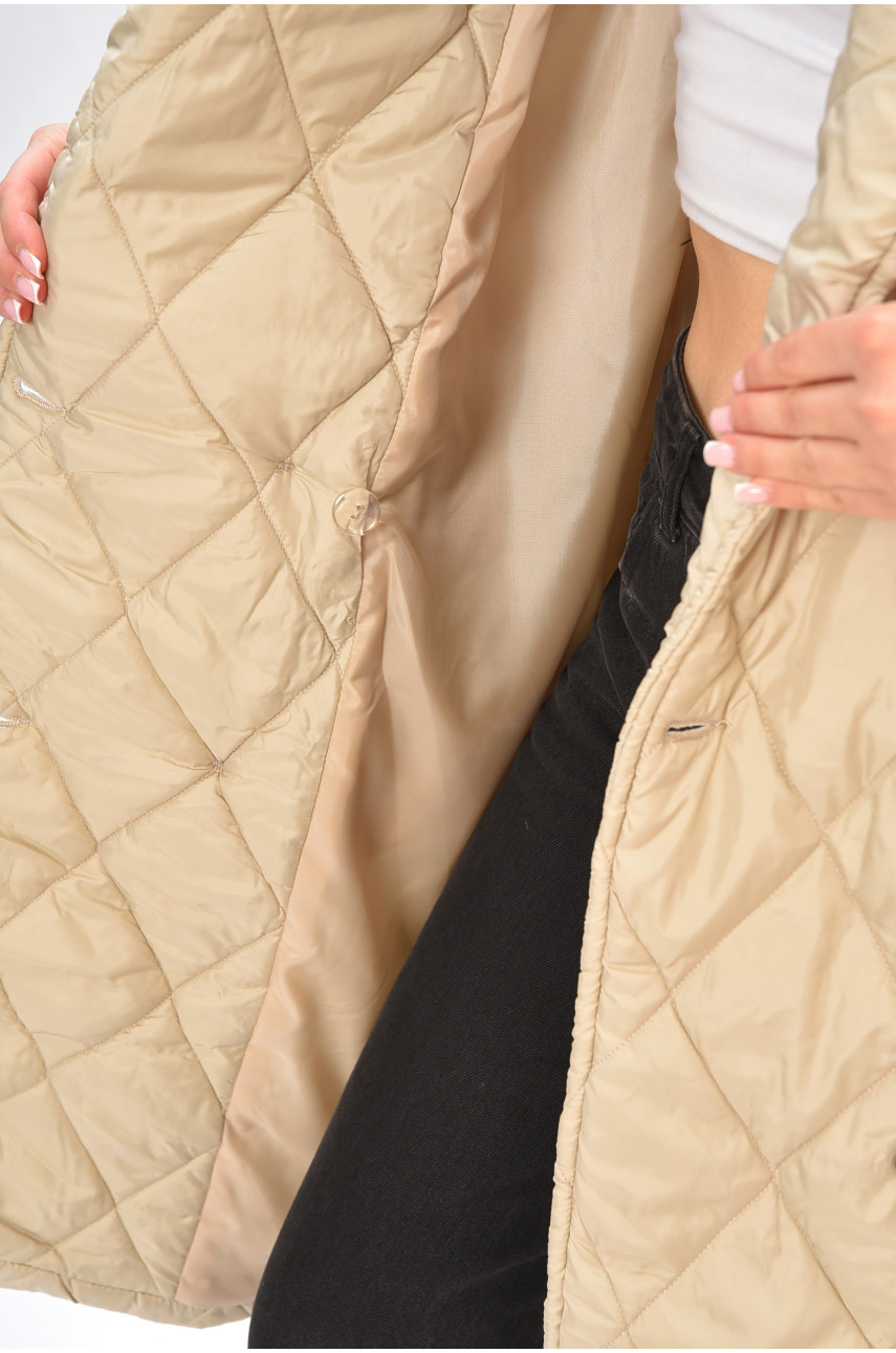 Куртка жіноча демісезонна бежевого кольору 5623 205009