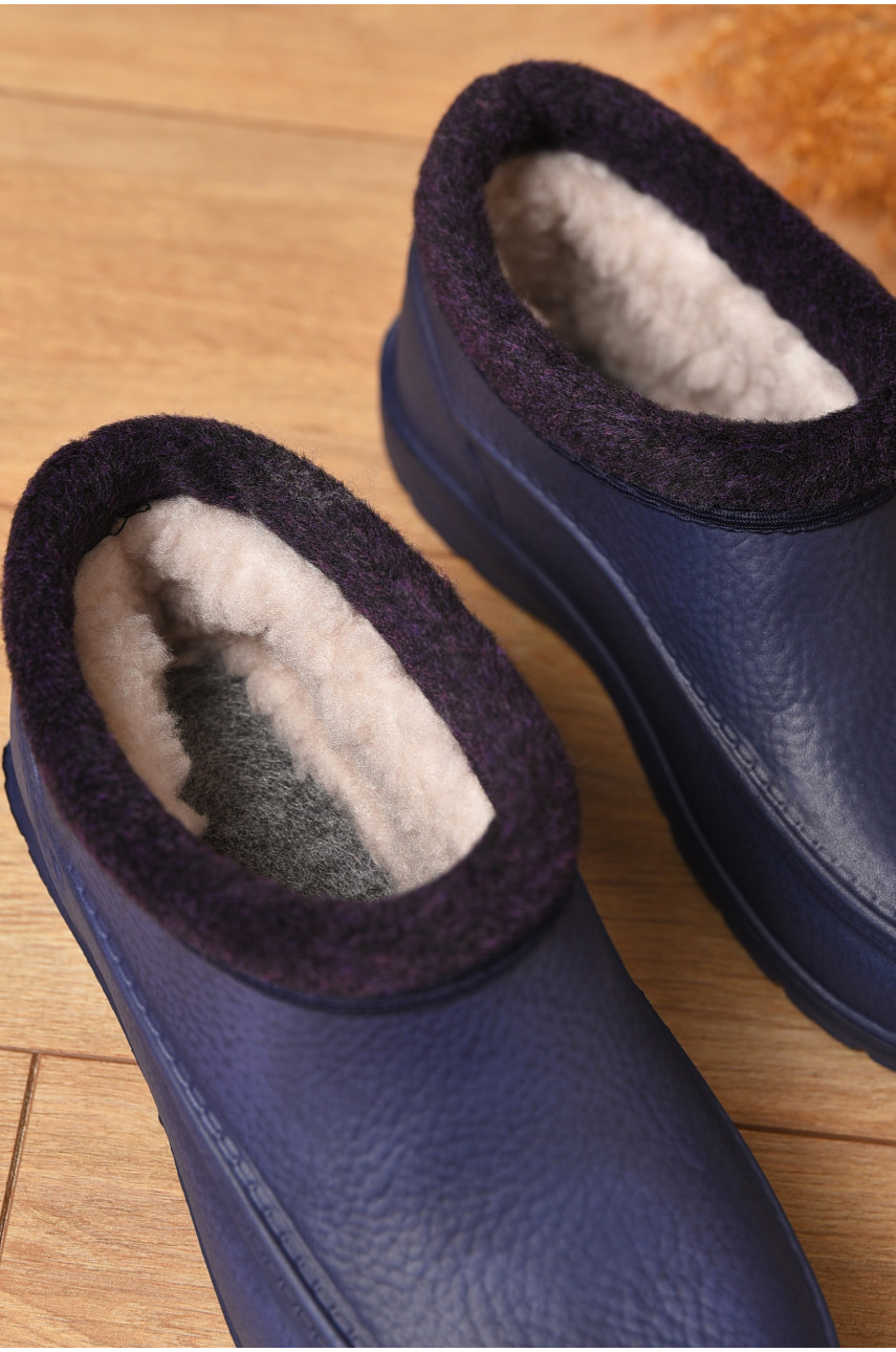 Калоші жіночі на хутрі фіолетового кольору ГП-11 205024