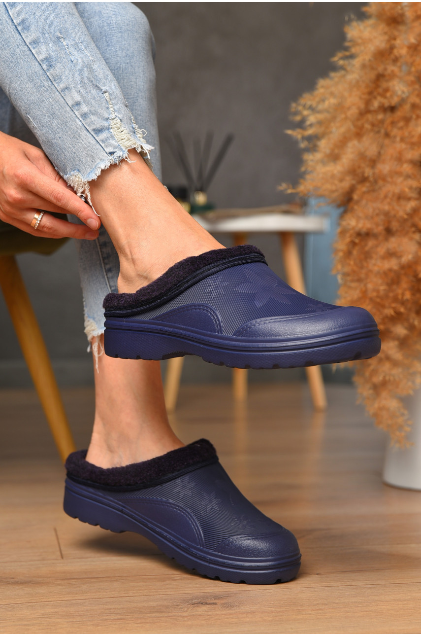 Галоши женские без задника утепленные фиолетового цвета ГП-24 205043
