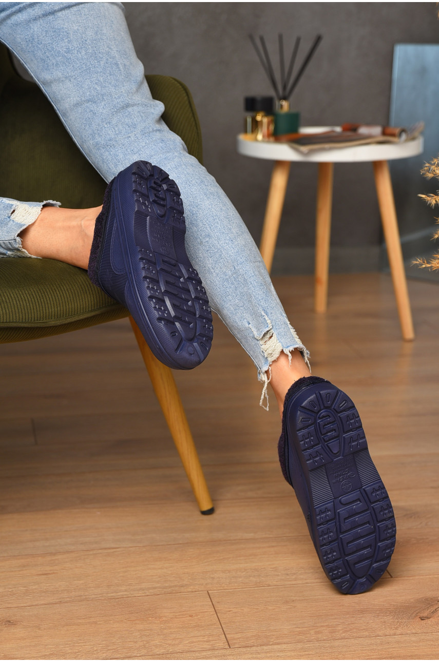 Галоши женские без задника утепленные фиолетового цвета ГП-24 205043