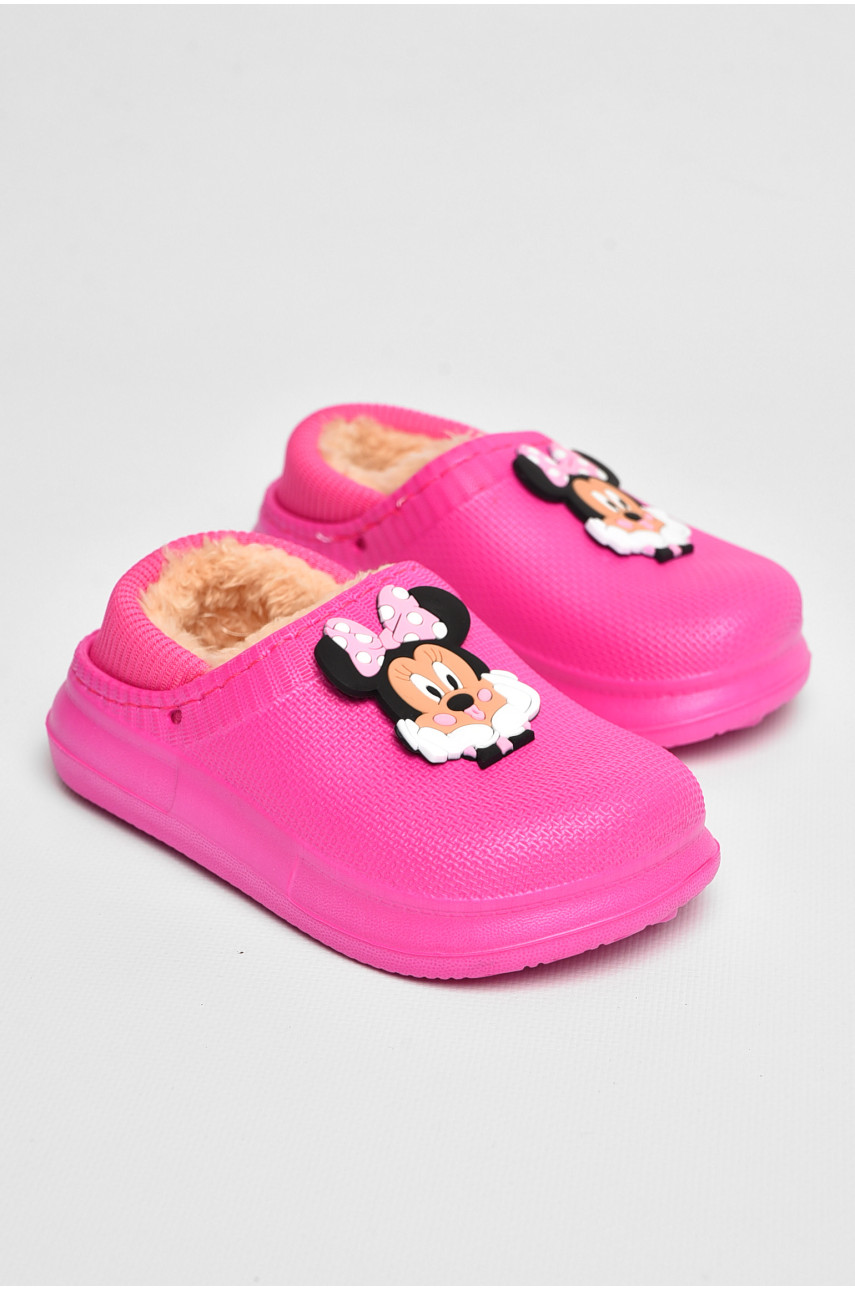 Калоши детские без задника утепленные малинового цвета 8066-1 205069 Калоши детские без задника утепленные малинового цвета 8066-1 205069