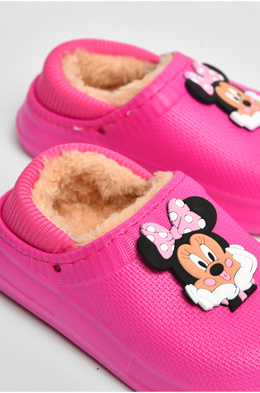 Калоши детские без задника утепленные малинового цвета 8066-1 205069 Калоши детские без задника утепленные малинового цвета 8066-1 205069