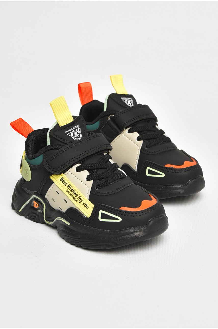 Кроссовки детские черного цвета АК38-2 205078