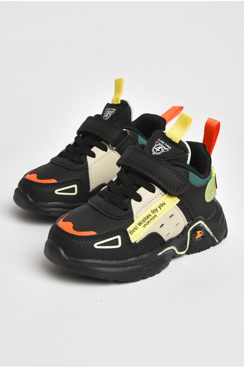 Кроссовки детские черного цвета АК38-2 205078