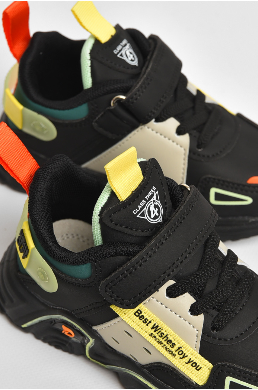 Кроссовки детские черного цвета АК38-2 205078