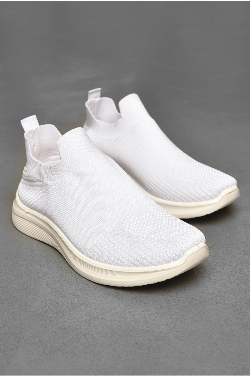 Кроссовки мужские белого цвета текстиль 777-а1047 205082
