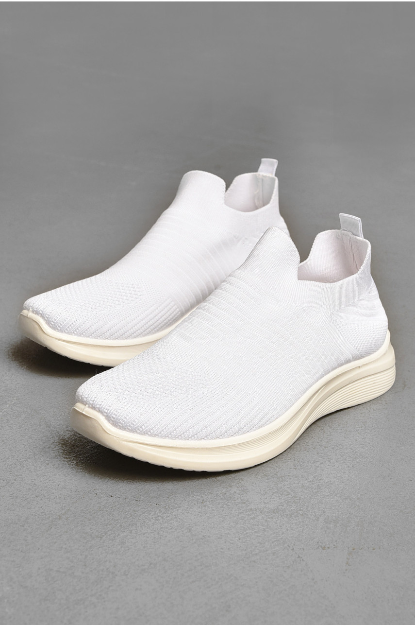 Кроссовки мужские белого цвета текстиль 777-а1047 205082