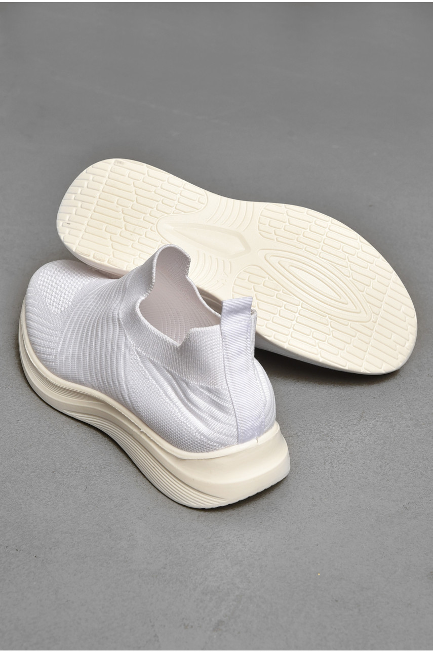 Кроссовки мужские белого цвета текстиль 777-а1047 205082
