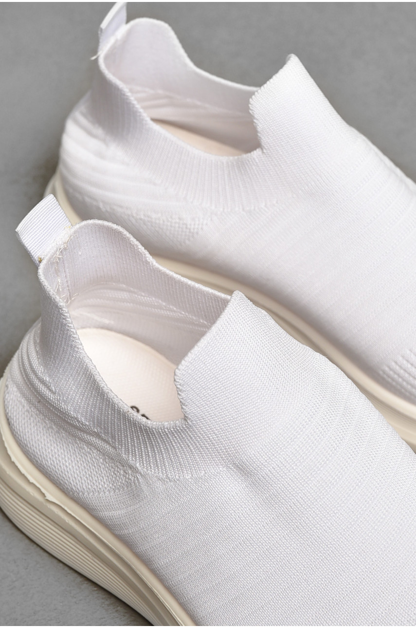 Кроссовки мужские белого цвета текстиль 777-а1047 205082