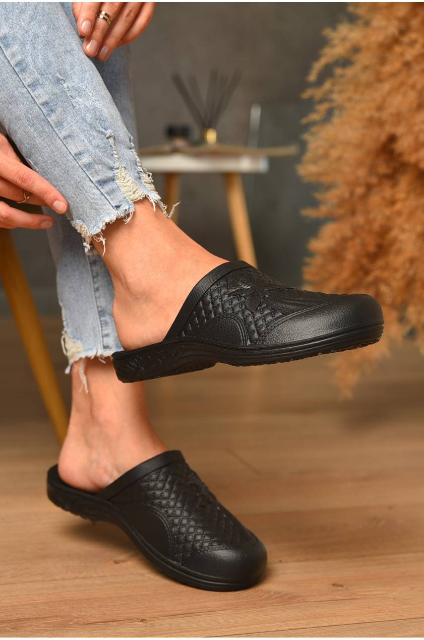 Сабо женские пена черного цвета ПЖ-35 205093