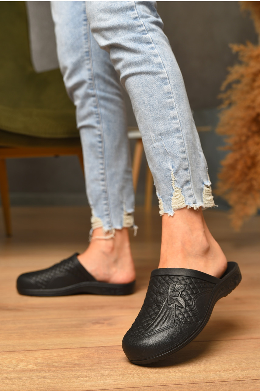 Сабо женские пена черного цвета ПЖ-35 205093