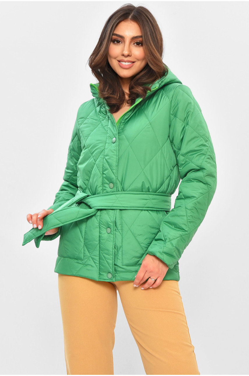 Куртка жіноча демісезонна зеленого кольору 8870 205105