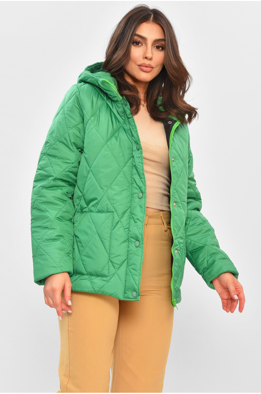 Куртка жіноча демісезонна зеленого кольору 8870 205105