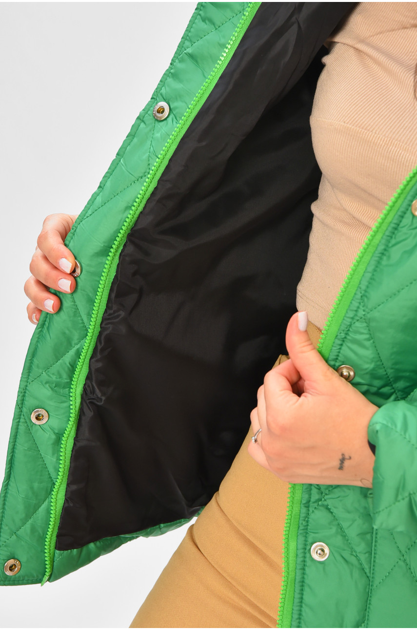 Куртка жіноча демісезонна зеленого кольору 8870 205105