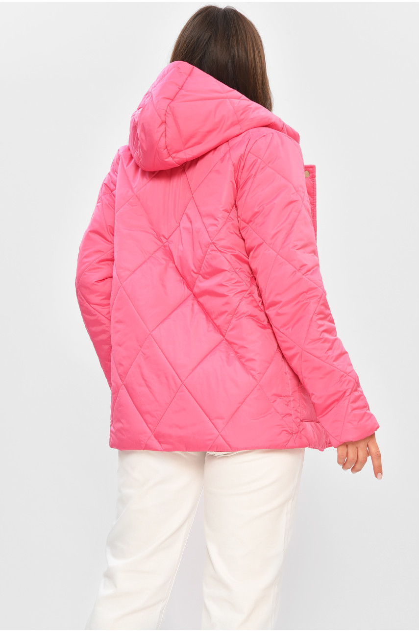 Куртка жіноча демісезонна рожевого кольору 8870 205107 Куртка жіноча демісезонна рожевого кольору 8870 205107
