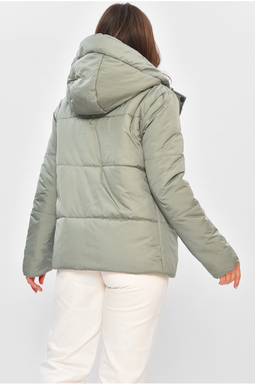 Куртка жіноча демісезонна сірого кольору 8866 205112